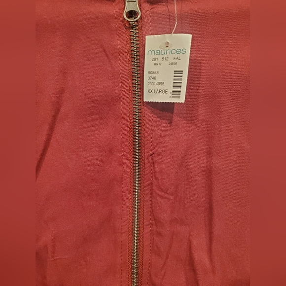 Maurices Drapey Bomber jacket with floral embroidery - Picture 3 of 3